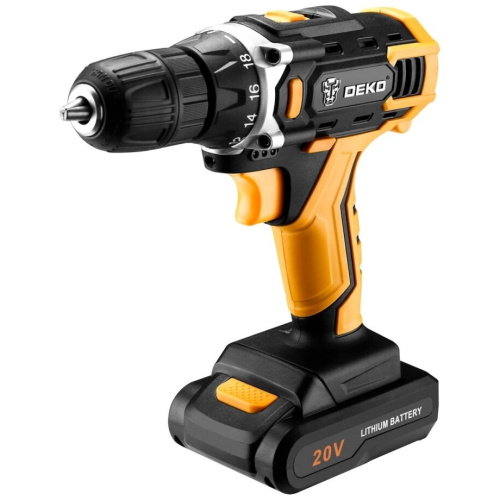 Дрель аккумуляторная DEKO DKCD 20 FU-Li 20v 1*1.5Ah Li-Ion 063-4176 с акк и ЗУ