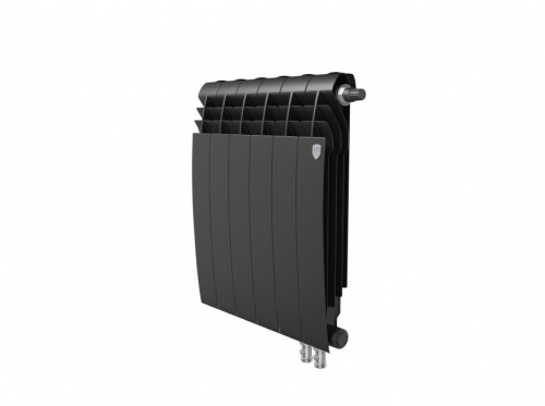 Биметаллический радиатор отопления  Royal Thermo Biliner 500 Vr 6 Секций Noir Sable
