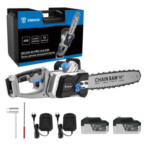 Пила цепная DEKO DKCHS 40 Pro 063-4357 с акк и ЗУ