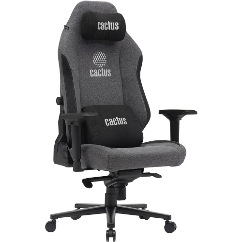 Кресло Cactus CS-CHR-MAG-GY серый/черный крестов. сталь