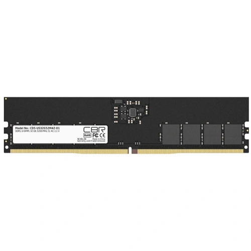 ОЗУ CBR CD5-US32G52M42-01 DDR5 DIMM (UDIMM) 32GB PC5-41600, 5200MHz, CL42, 1.1V