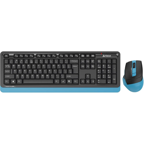 Клавиатура + мышь A4Tech Fstyler FG1035 (FG1035 Navy blue) клав черный/синий мышь черный/синий USB беспроводная Multimedia