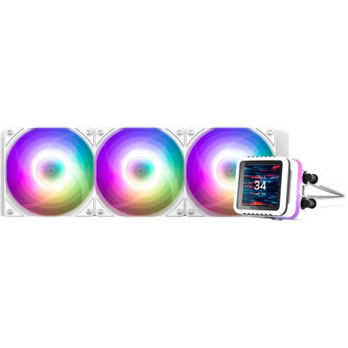 СВО Zalman Alpha2 DS A36 White 360mm, ARGB, LCD Display, white