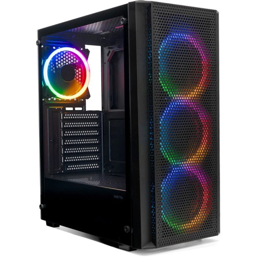 Корпус XASTRA A311 4FRGB Black (A311-4FR12F) ATX/Mesh/ full-size TG / 4x120mm FR120-FRGB fans
