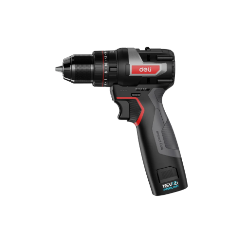 Дрель-шуруповерт Deli DE-CZ16-1D2 2АКБ*2Ач+ЗУ