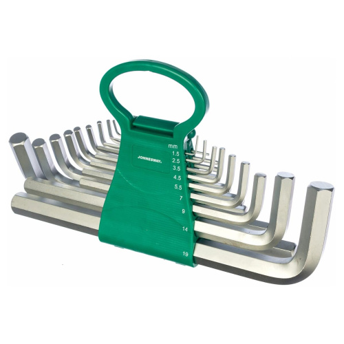 Набор ключей шестигранных Jonnesway H02MH118S (49000) торцевых удлиненных 1,5-19 мм. 18 пр.