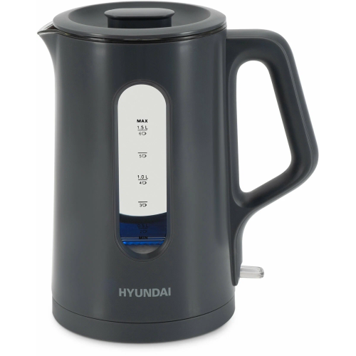 Электрочайник Hyundai HYK-G4508 серый/прозрачный