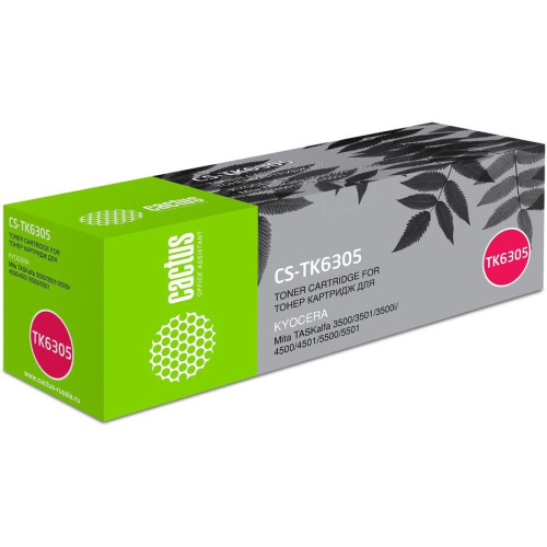 Тонер Картридж Cactus CS-TK6305 черный для Kyocera Mita TASKalfa 3500/3501/4500/4501/5500/5501/3500i/3501i/4500i/4501i/5500i/5501i (35000стр.)