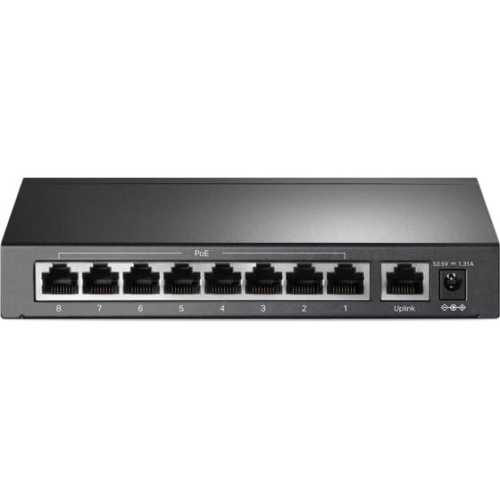 Коммутатор TP-LINK TL-SF1009P 9-port 10/100Mbps unmanaged switch with 8 PoE+ ports, compliant with 802.3af/at PoE
