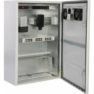 Шкаф электромонтажный ЦМО (ШТВ-Н-12.6.5-4ААА) уличный всепогодный настенный 12U (600х500), передняя дверь вент.