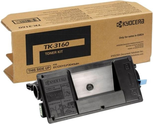 Тонер-картридж Kyocera 1T02T90NL1 TK-3160 12 500 стр. для P3045dn/P3050dn/P3055dn/P3060dn/M3145dn/M3645dn