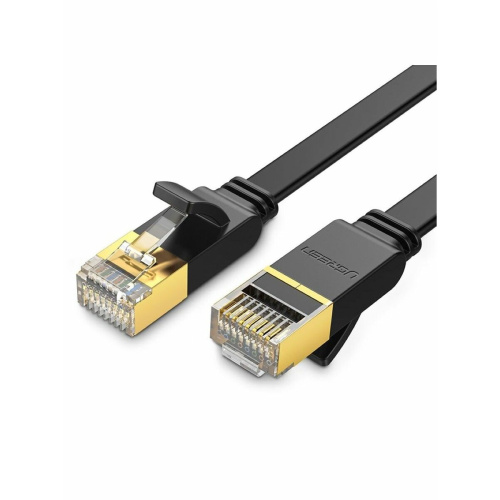 Кабель сетевой UGREEN NW106 (11267) Cat 7 U/FTP Lan Cable Flat Design 20m Black