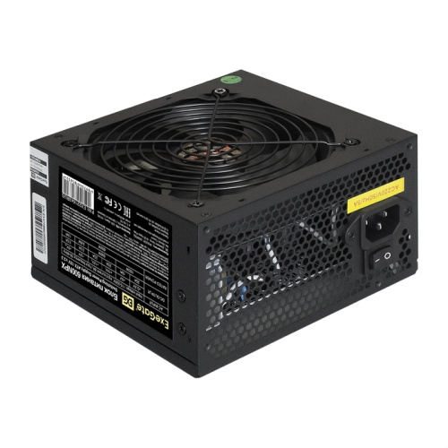 Блок питания ExeGate EX221643RUS 600W 600NPX, ATX, black, 12cm fan, 24p+4p, 6/8p PCI-E, 3xSATA, 2xIDE, FDD