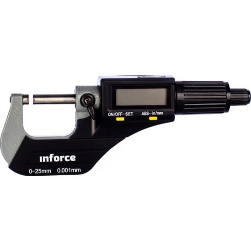 Микрометр цифровой Inforce 06-11-44 0-25мм/0-1"*0.001мм/0.00005"