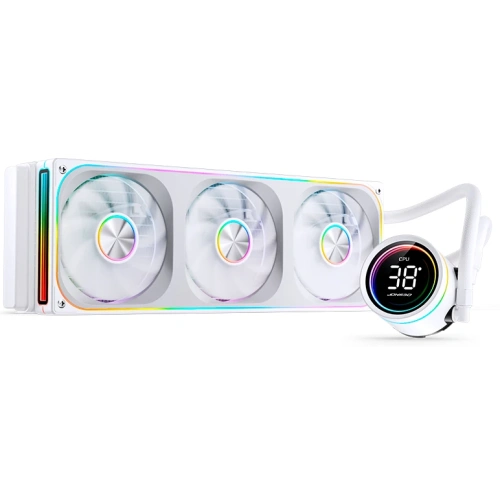 СВО JONSBO TH-360 White LGA 1700/1200/115X/AM5/AM4 (TDP 300W, ARGB Fan and Pump, PWM, Triple Fan 120mm, белый) Ret