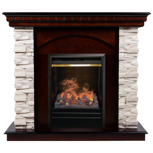 Электрокамин RealFlame Elford AO античный дуб с очагом 3D Olympic