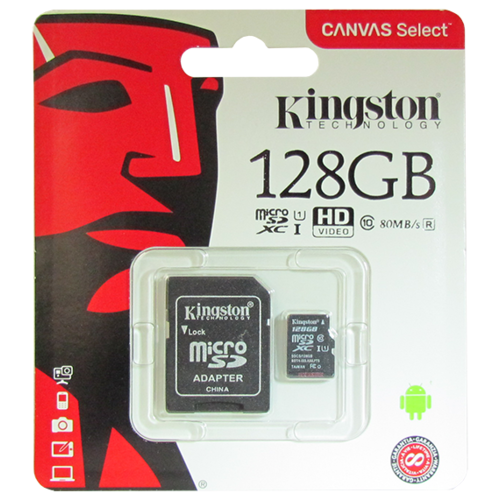 Карта памяти Kingston microSDXC 128Gb Class10 SDCE/128GB High Endurance w/o adapter