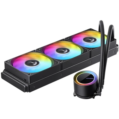 СВО JONSBO TG-360 Black (300W, 360mm, ARGB/ Fans 3x120mm, 66.19CFM, 35.4dBA, 1800RPM)