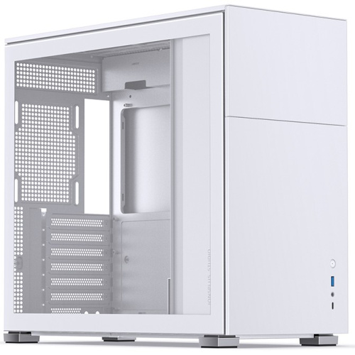 Корпус JONSBO D41 STD White без БП, боковая панель из закаленного стекла, mini-ITX, micro-ATX, ATX, белый