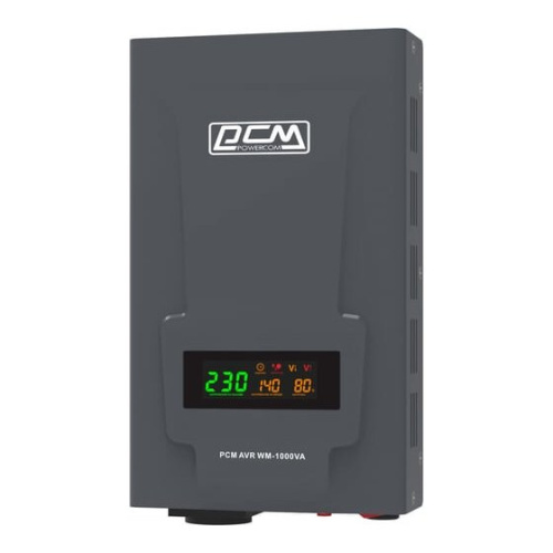Стабилизатор напряжения POWERCOM WM-1000VA графитовый