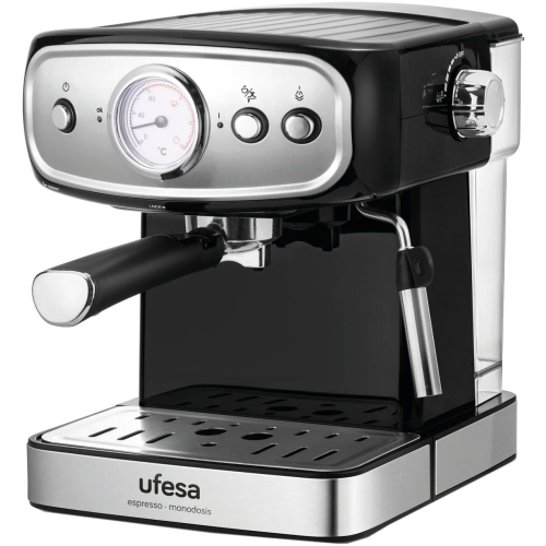 Кофеварка UFESA CE7244 Brescia (71705061) серебристо-черная