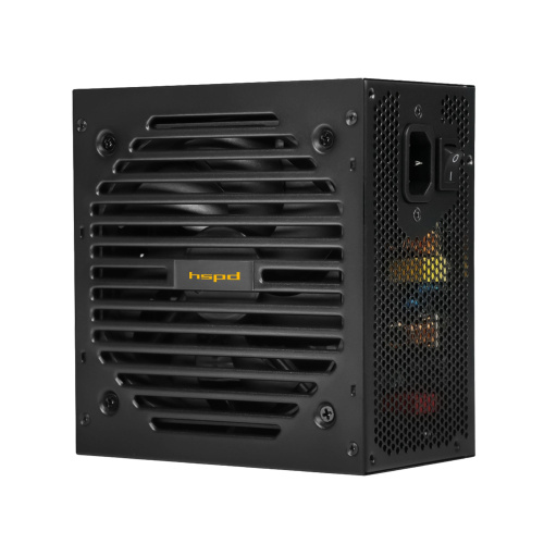 Блок питания HSPD HSI-500BS-BK 500W 80+ Bronze (ATX, 2.31, Semi-modular, 1x24(20+4)pin 550mm, 1xCPU*2 8(4+4)pin 600+150mm, 1xPCIe*2
