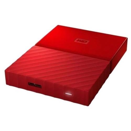 Внешний HDD WD Original USB 3.0 4Tb WDBPKJ0040BRD-WESN My Passport 2.5" красный