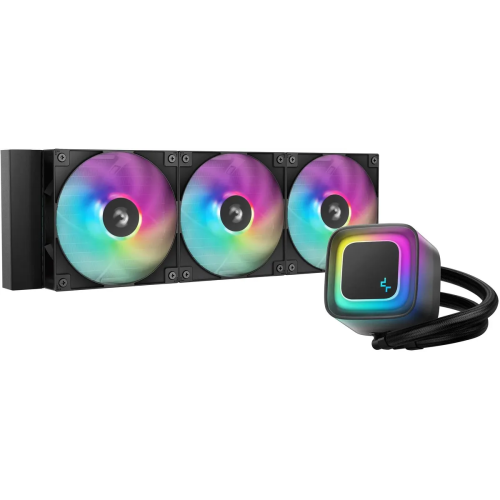 СВО Deepcool LE360 V2 ARGB (R-LE360-BKAMMC-G-2) Soc-AM5/AM4/1200/1700/1851 черный 4-pin 19-31.6dB Al 250W 1632gr Ret