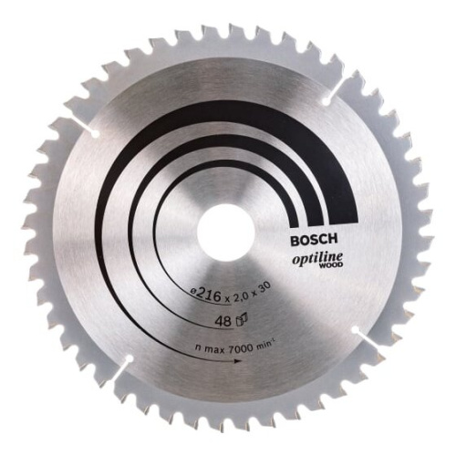 Диск пильный Bosch Standard 2608640432 по дер. d216мм d(посад.)30мм (циркулярные пилы)