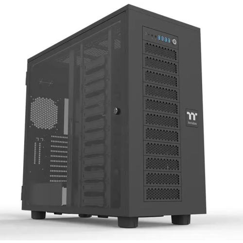 Корпус Thermaltake AX700 Glass (CA-11B-00F1WN-00) черный без БП XL-ATX 18x120mm 18x140mm 2x200mm 4xUSB3.0 audio bott PSU
