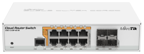 Маршрутизатор Mikrotik 8PORT 1000M 4SFP CRS112-8P-4S-IN