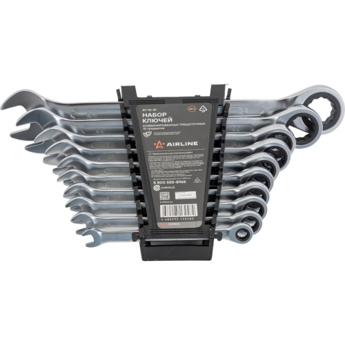 Набор ключей комбинированных Airline AT-10-51 трещоточных 10 предм.