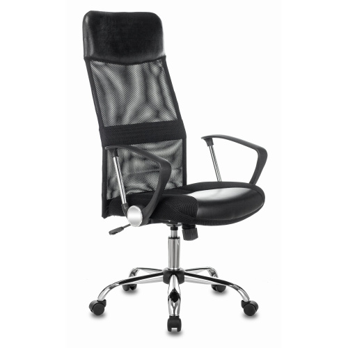 Кресло Бюрократ CH-600SL (CH-600SL/LUX/Black) эко.кожа/сетка черный