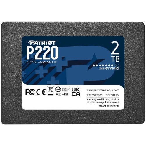 SSD Patriot P220 P220S2TB25 SATA III 2Tb 2.5"