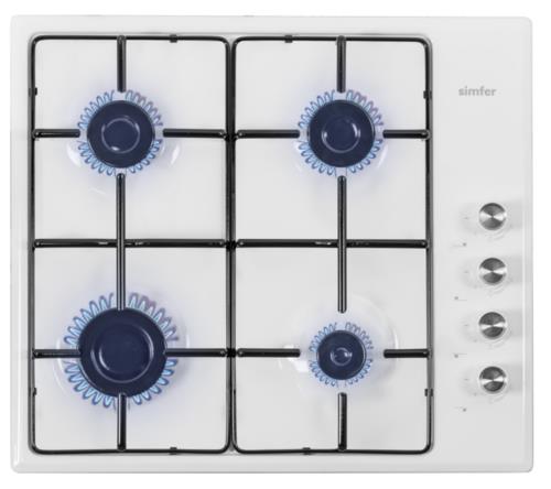 Газовая варочная поверхность Simfer H60Q40W400