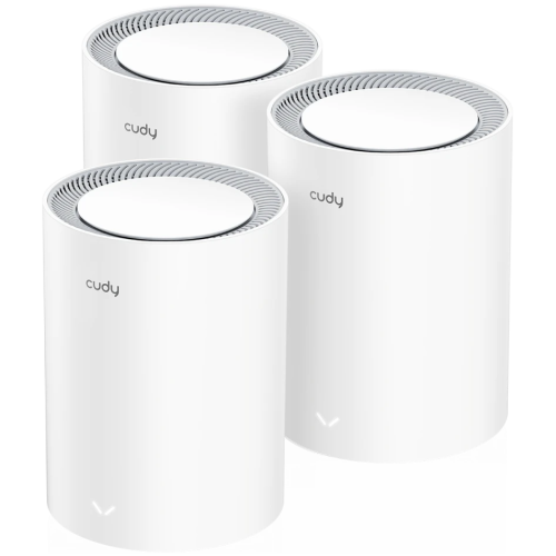 Mesh-система Cudy M3600(3-Pack) двухдиапазонная Wi-Fi 7 BE3600, 2,4/5ГГц, до 3570Мбит/с, 3x1Гбит/с, Cudy Mesh