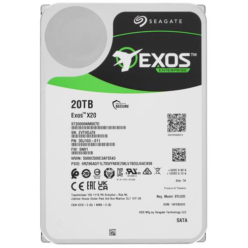 20 ТБ Неофициально восстановленный жесткий диск Seagate Exos X20 [ST20000NM007D]