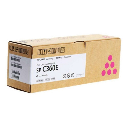 Картридж лазерный Ricoh SP C360E 408190 пурпурный 1500стр для Ricoh SP C360DNw/C360SNw/C360SFNw/C361SFNw