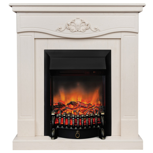 Электрокамин RealFlame Junona WT айвори с очагом Fobos Lux Black RC