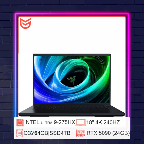 18" Ноутбук Thunderobot ZERO 18Pro | Ultra 9 275HX + RTX 5090 | 240Hz 2.5K IPS
