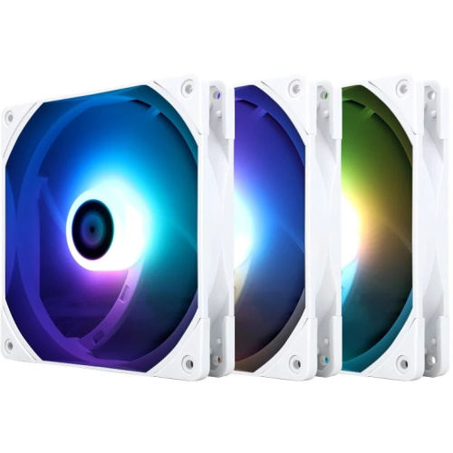 Кулер Thermalright TL-C14W-Sx3 (140x140x26mm, 4-pin PWM, ARGB, 74.3CFM, 26.6dBA, 1500RPM, White)