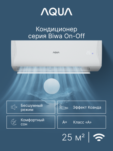 Сплит-система Aqua AQI-25FIS1/R3-W(IN)/AQI-25FIS1/R3(OUT) Towada Inverter White