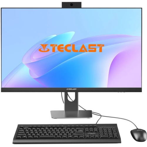 Моноблок Teclast T27 Air (12600H32G1TFKRU) 27" 2K i5 12600H (2.7) 32Gb SSD1Tb Iris Xe CR Win11Pro GbitEth WiFi BT 120W клавиатура мышь Cam черный