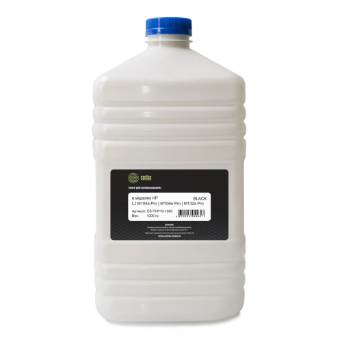 Тонер Cactus CS-THP10-1000 черный для HP LJ M104a Pro/M104w Pro/M132a Pro/M132fn Pro /M132fw Pro/ M132nw Pro