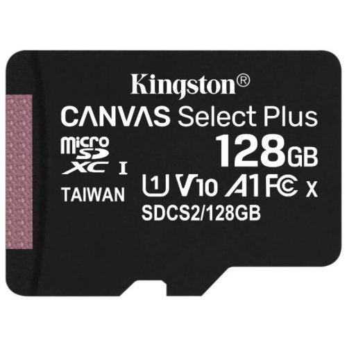 Карта памяти Kingston SDCS2/128GBSP microSDXC Canvas Select Plus без адаптера