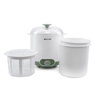 Йогуртница Kitfort KT-2005 белый/зеленый