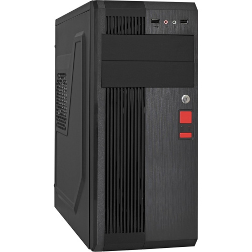 Корпус ExeGate UN-605B Black (EX283224RUS) ATX, UN450, 120mm, 2xUSB, Audio, замок блокировки кнопки питания