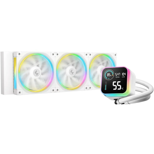СВО DEEPCOOL LQ360 WH LGA20XX/1700/1200/115X/AM5/AM4 (TDP 300W, ARGB Lighting, Anti-Leak edition, PWM, Triiple Fan)