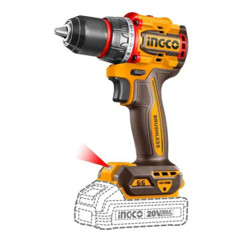 Шуруповерт INGCO Industrial CDLI206681 без АКБ и ЗУ