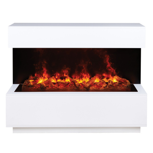 Электрокамин RealFlame Modern CST1000 WT белый с очагом 3D Cassette 1000